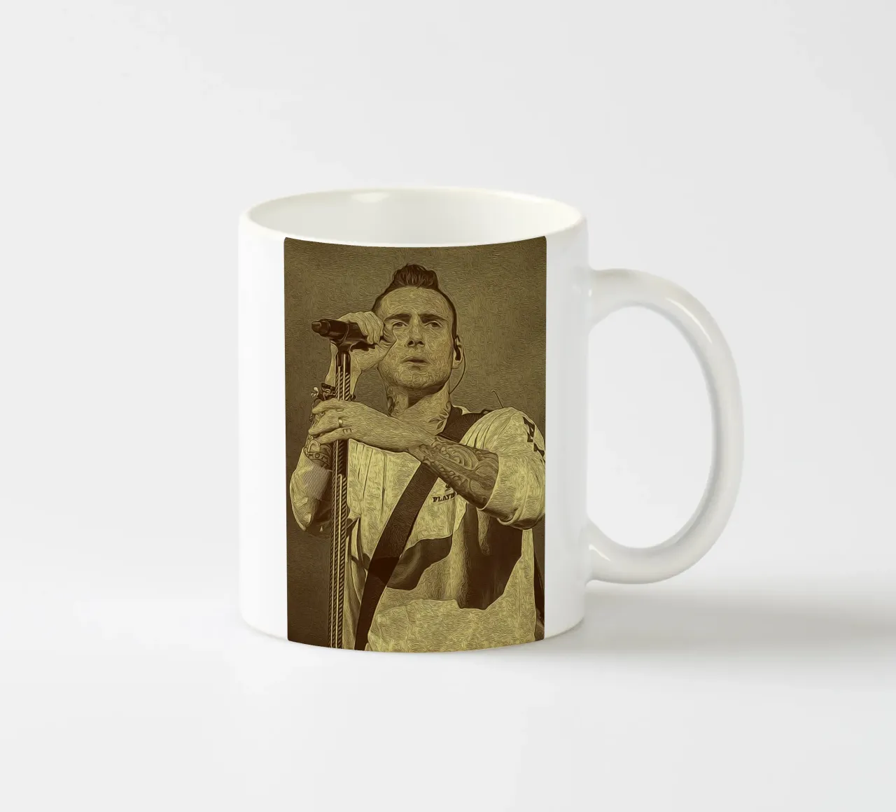 Il fuoco nella sua voce tazza in ceramica da singpentinksale
