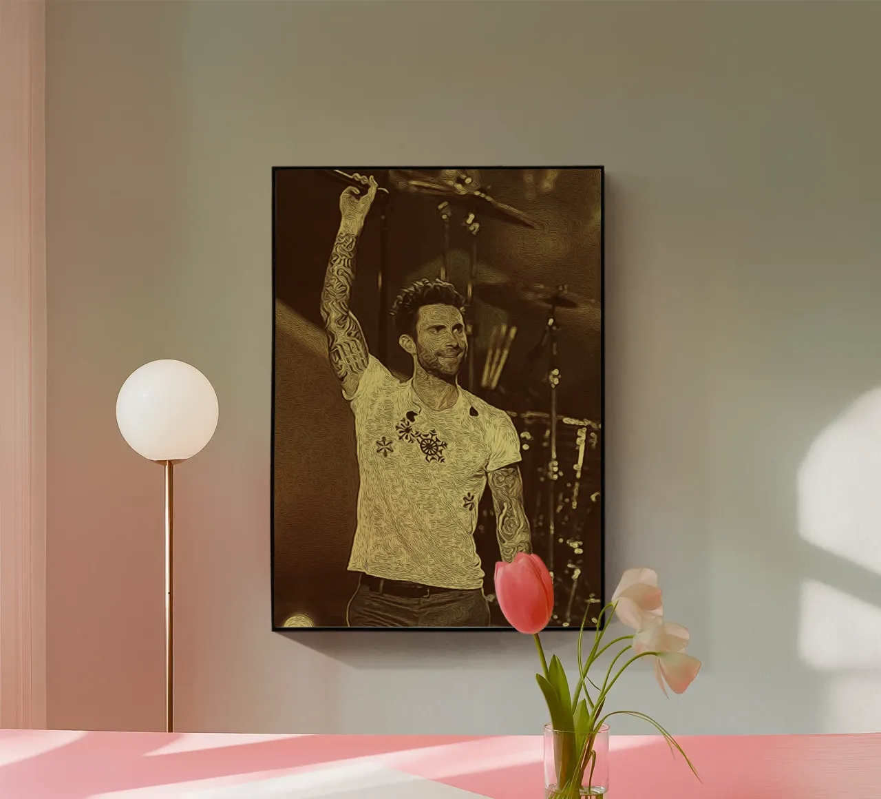 Sogni di microfono d'oro plexiglass da singpentinksale