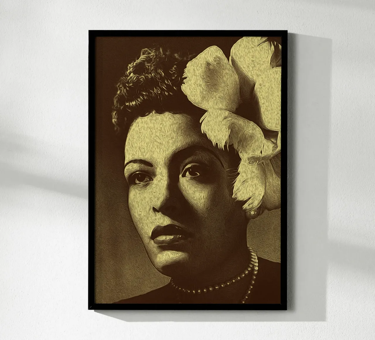 Eleganza in fiore poster con telaio in plastica da singpentinksale