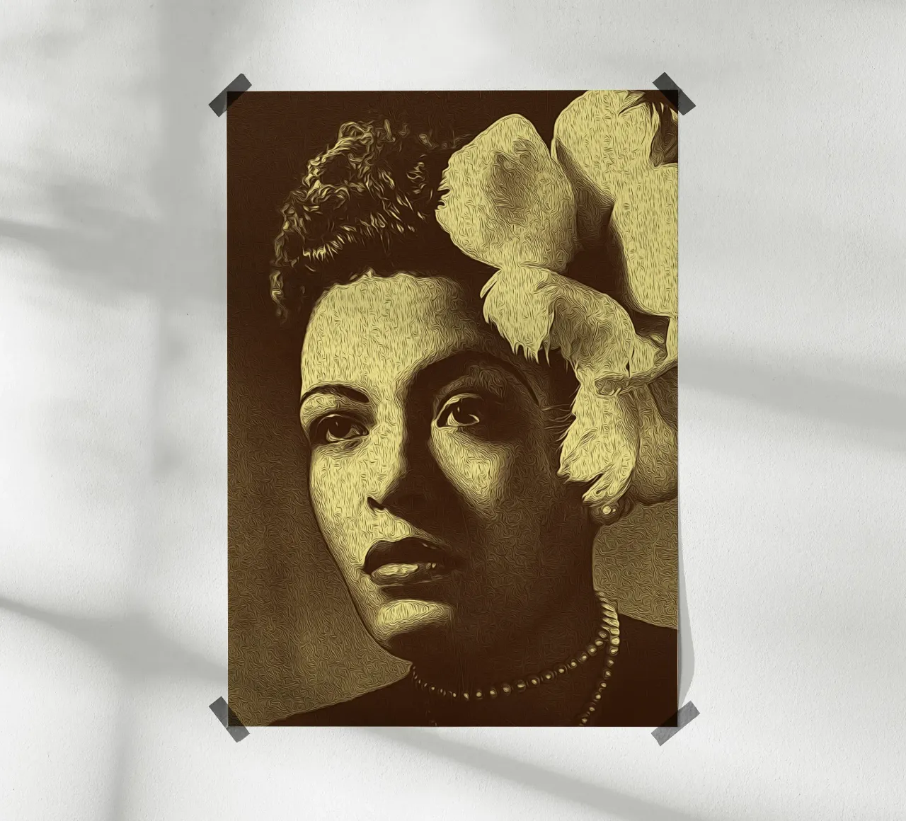 Eleganza in fiore poster con telaio in plastica da singpentinksale