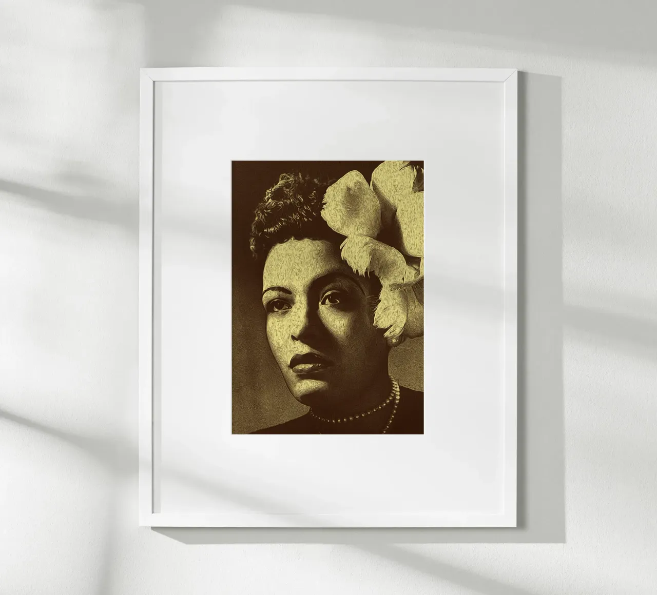 Eleganza in fiore poster con telaio in plastica da singpentinksale
