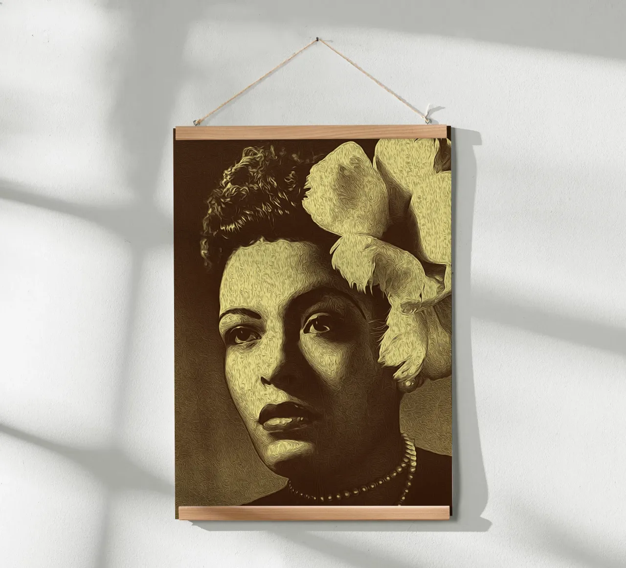 Eleganza in fiore poster con telaio in plastica da singpentinksale