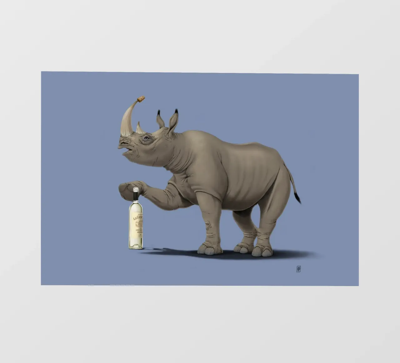 Cork it, Dürer! (Coloured) telo in pvc da Rob Art | Illustration