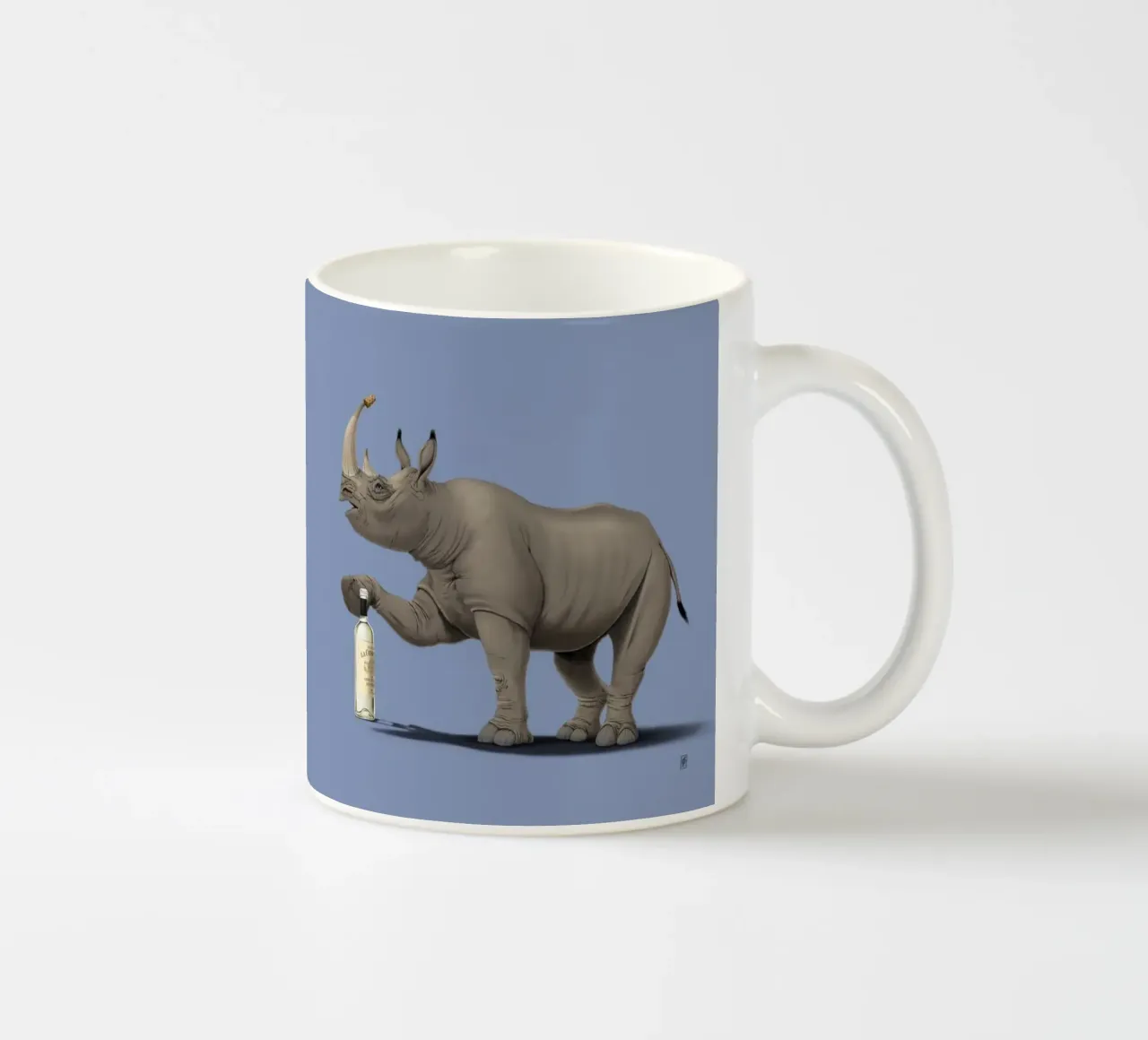 Cork it, Dürer! (Coloured) tazza in ceramica da Rob Art | Illustration