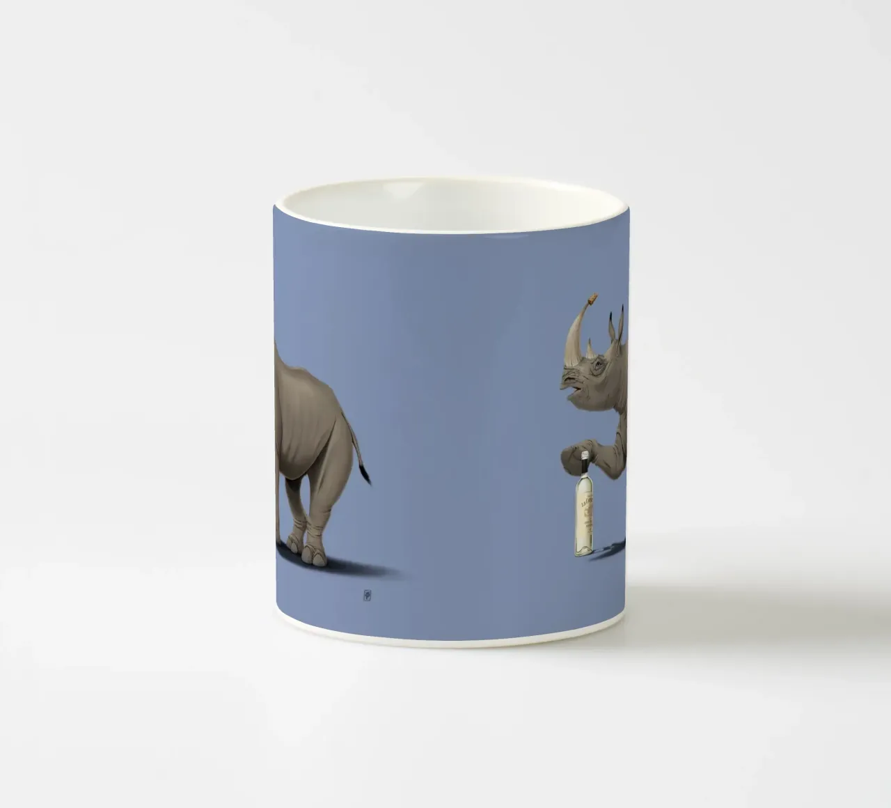 Cork it, Dürer! (Coloured) tazza in ceramica da Rob Art | Illustration