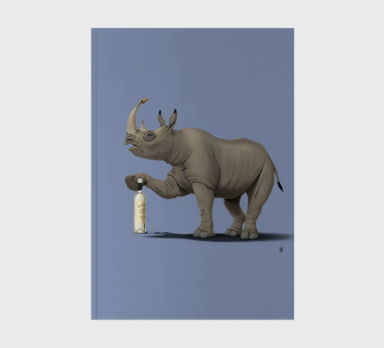 Cork it, Dürer! (Coloured) notebook by Rob Art | Illustration