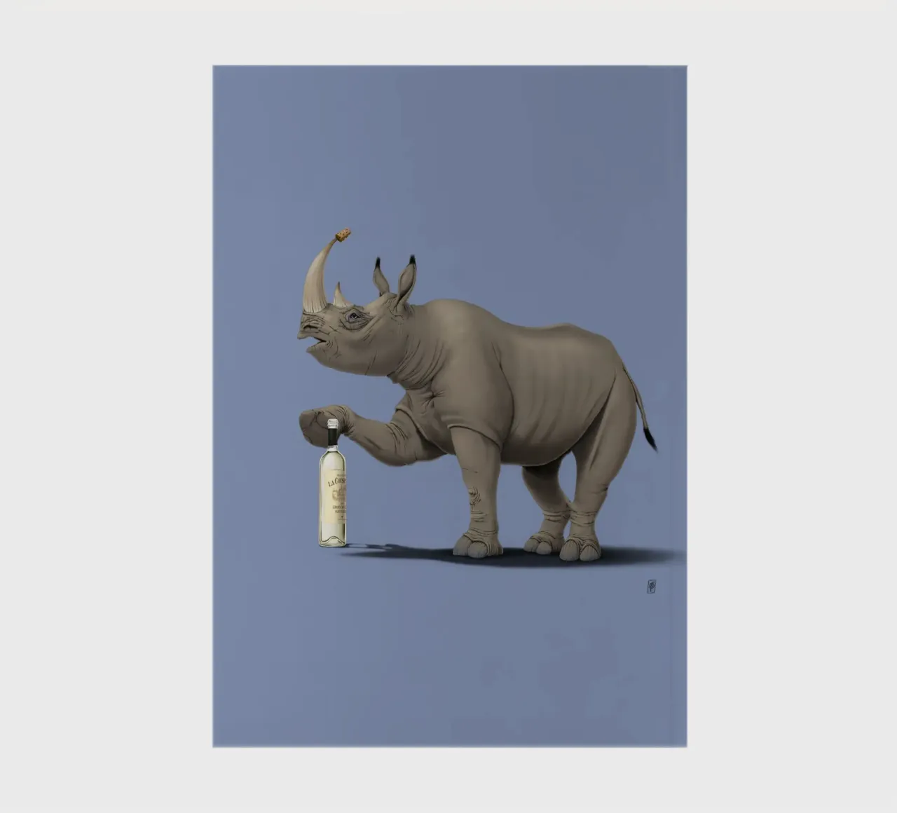 Cork it, Dürer! (Coloured) notebook by Rob Art | Illustration