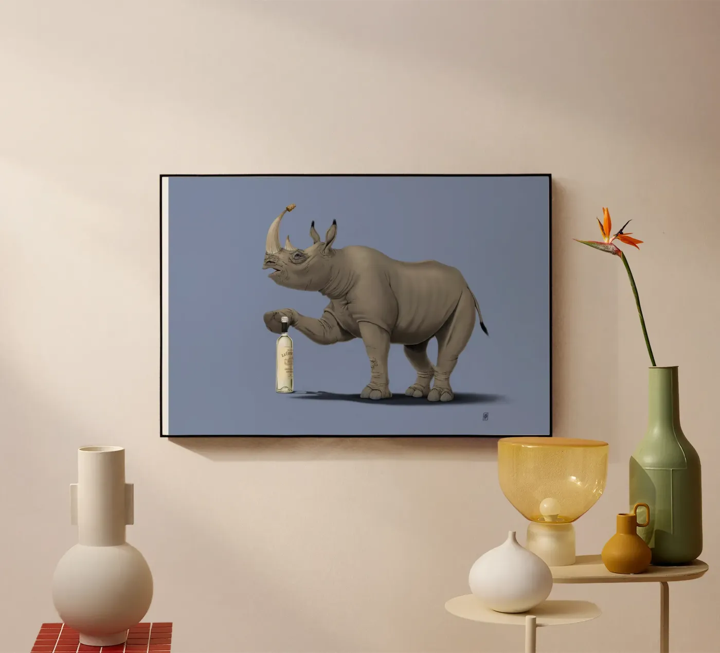 Cork it, Dürer! (Coloured) plexiglass da Rob Art | Illustration