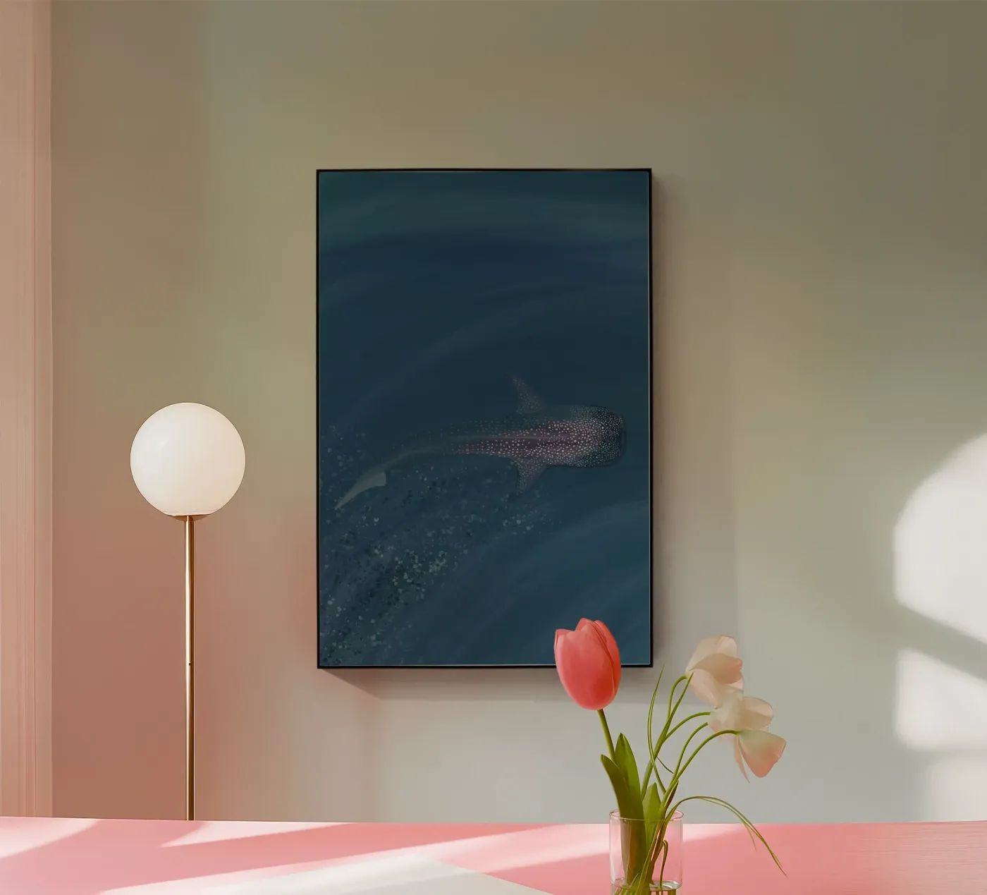 Walhai Acryl-Glas von Anika Merten