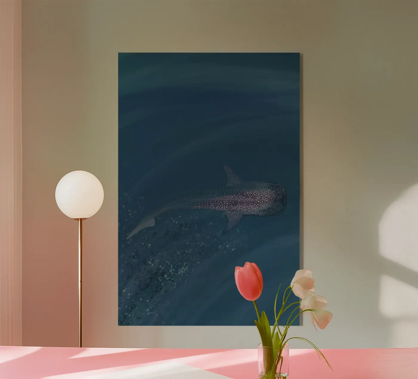 Walhai Acryl-Glas von Anika Merten