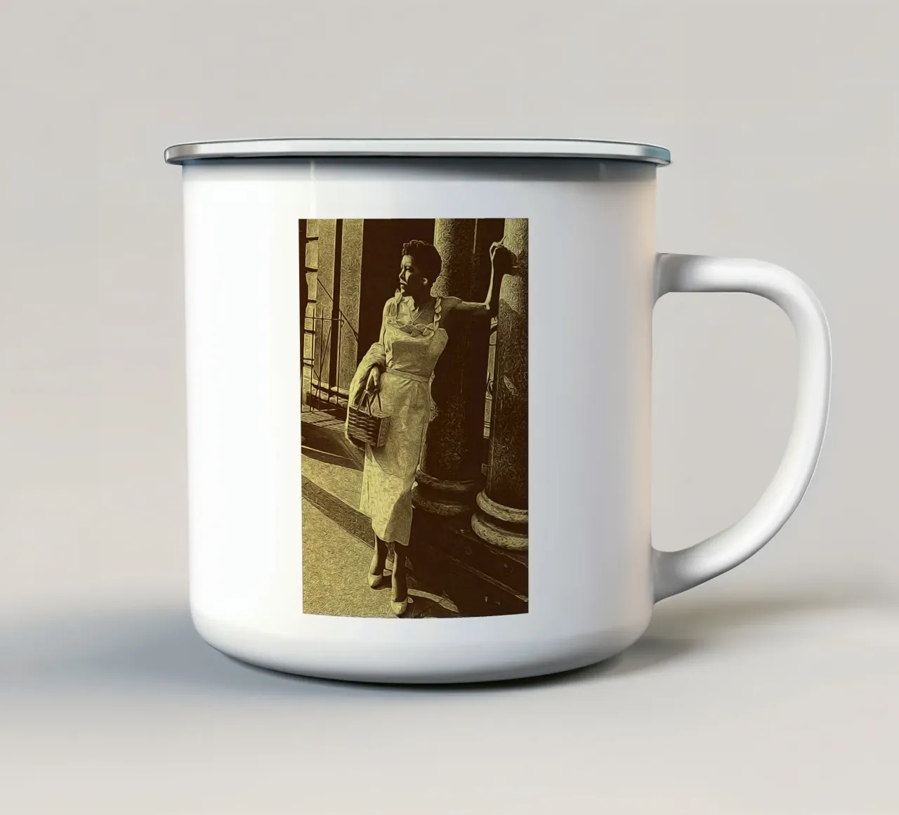 Passi di grazia tazza in smalto da singpentinksale