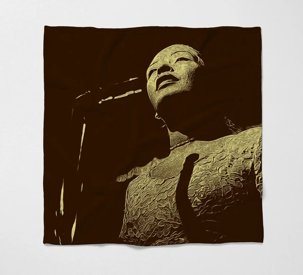 Note di dolore e potere coperta in pile da singpentinksale