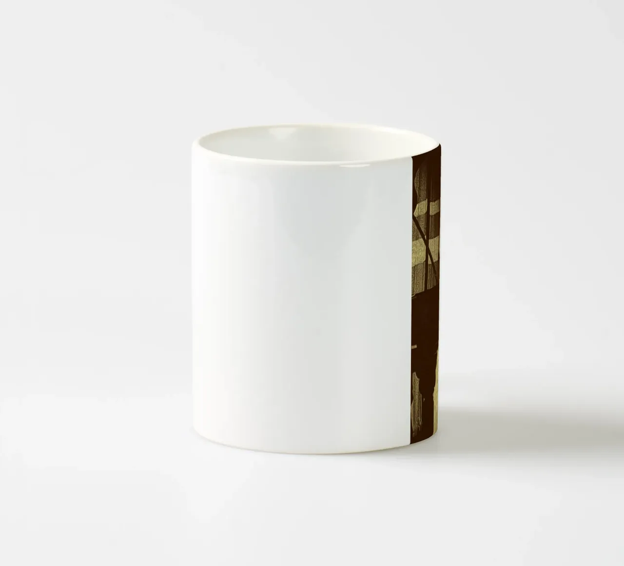 Sagome della canzone tazza in ceramica da singpentinksale