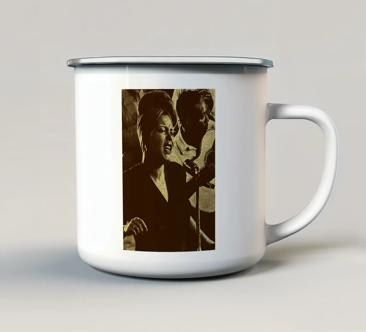 Furia del Blues tazza in smalto da singpentinksale