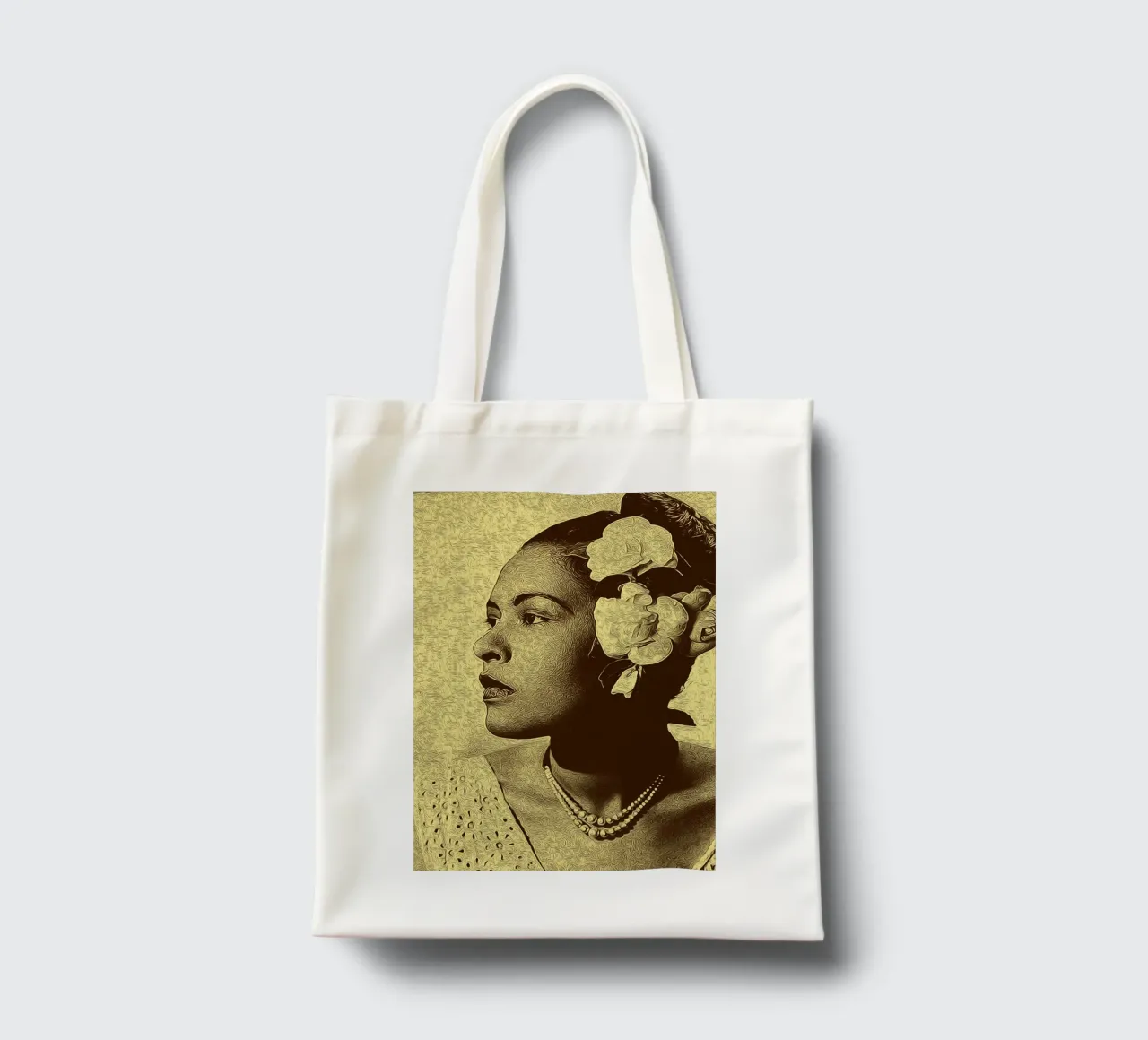 Profilo di una regina borsa in juta da singpentinksale