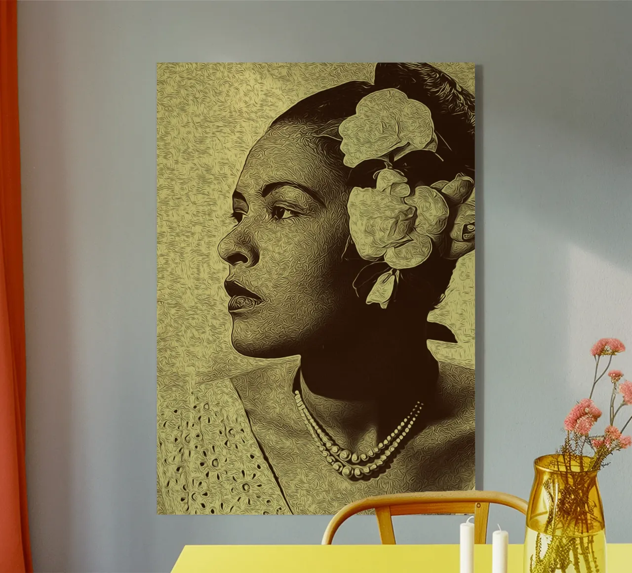 Profilo di una regina plexiglass da singpentinksale