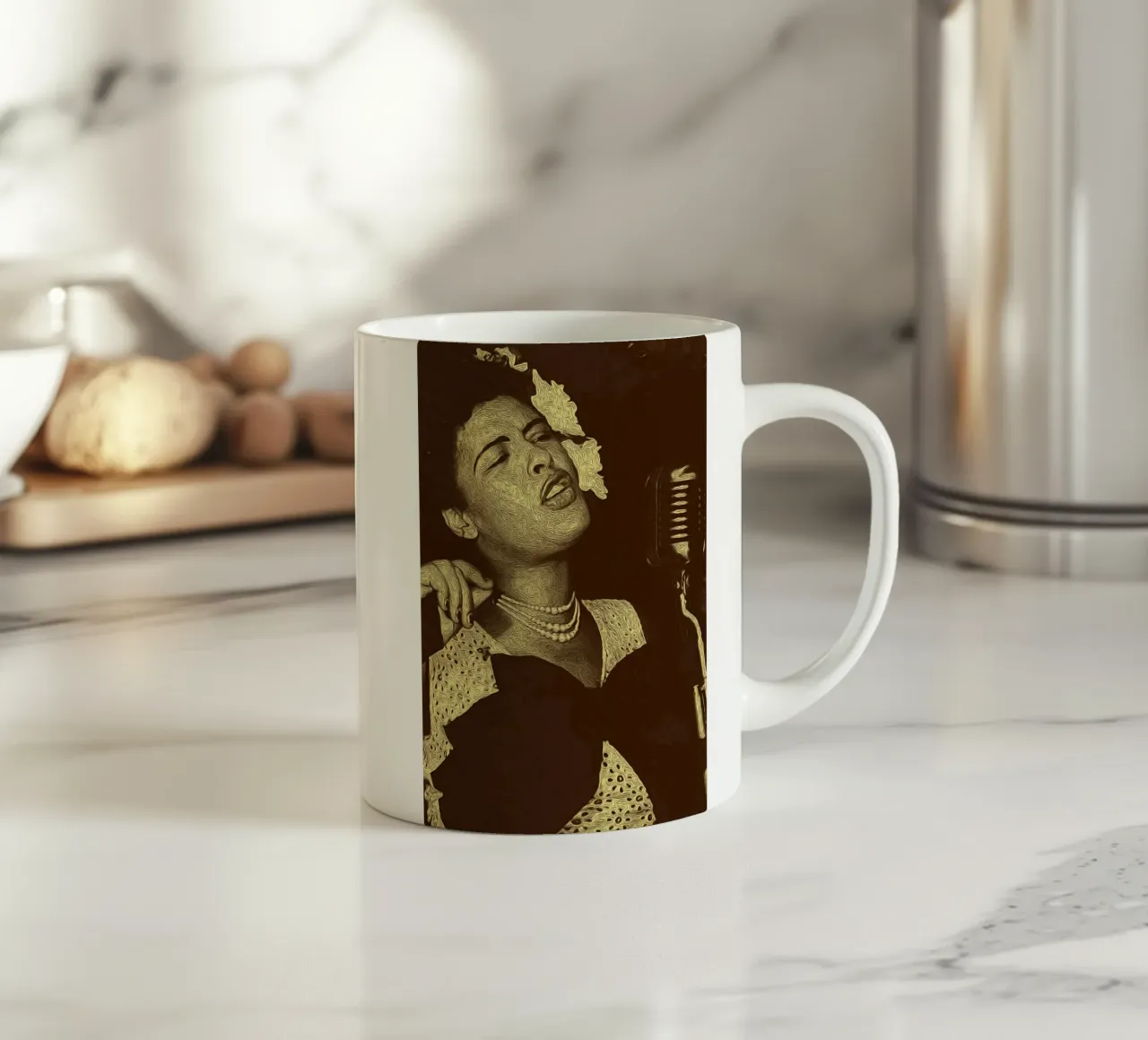 Melodia di mezzanotte tazza in ceramica da singpentinksale