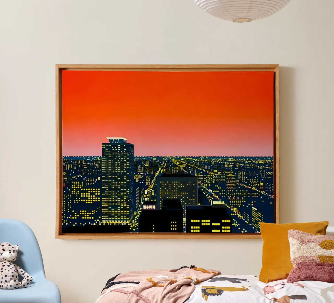 hiroshi nagai art tela con Cornice a cassetta da Best Selling