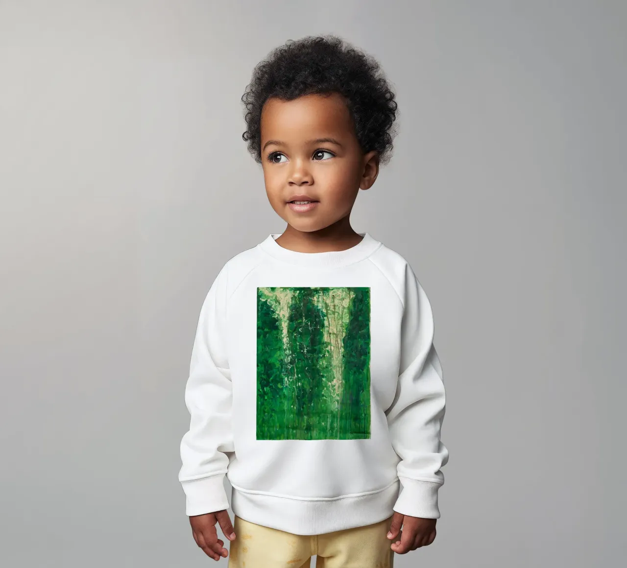 Verde dipinto - Cy Twombly felpa neonato da Albertopant