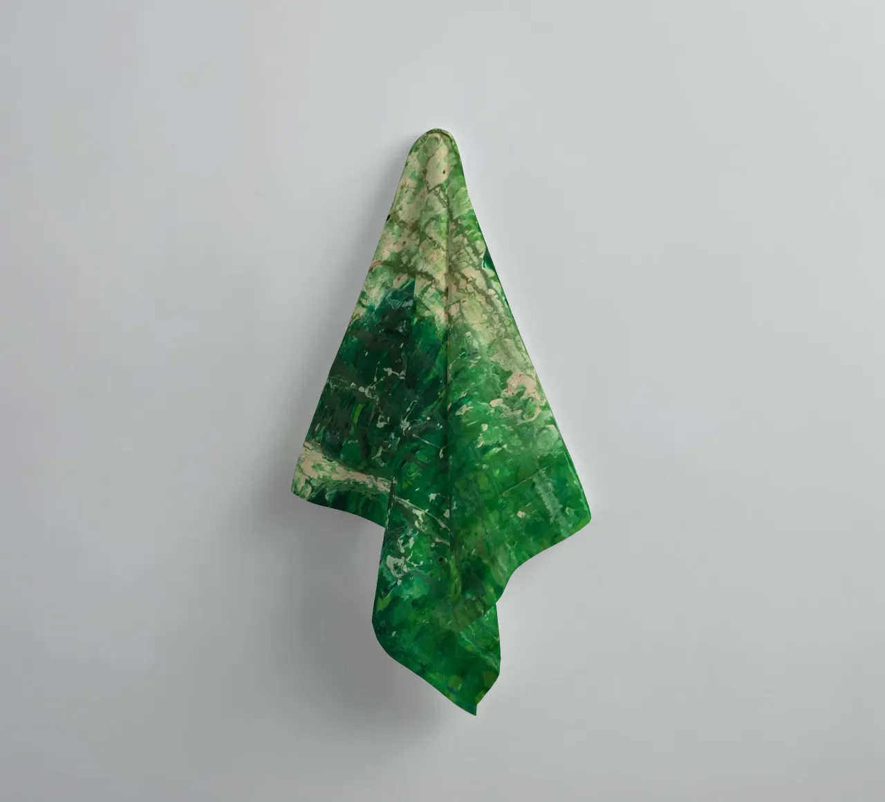 Verde dipinto - Cy Twombly asciugamano da bagno da Albertopant