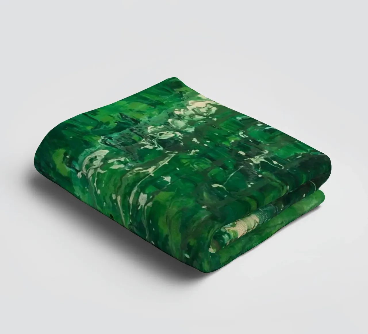 Verde dipinto - Cy Twombly asciugamano da bagno da Albertopant