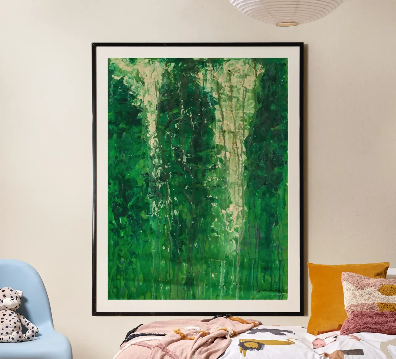 Verde dipinto - Cy Twombly carta hahnemühle da Albertopant