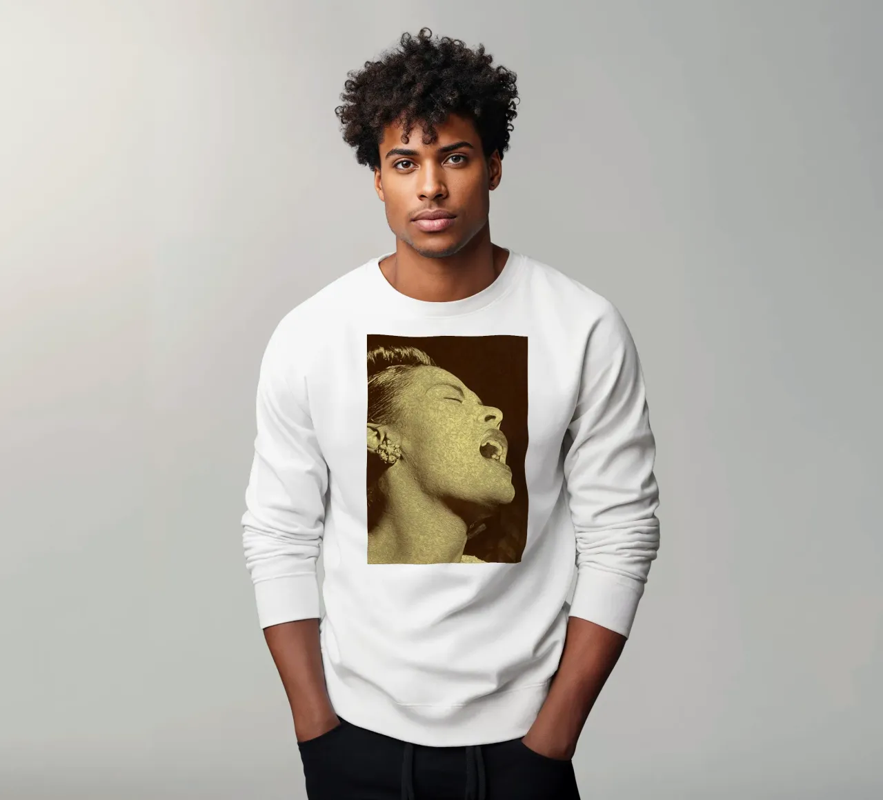 Ombre di una cantante felpa da singpentinksale