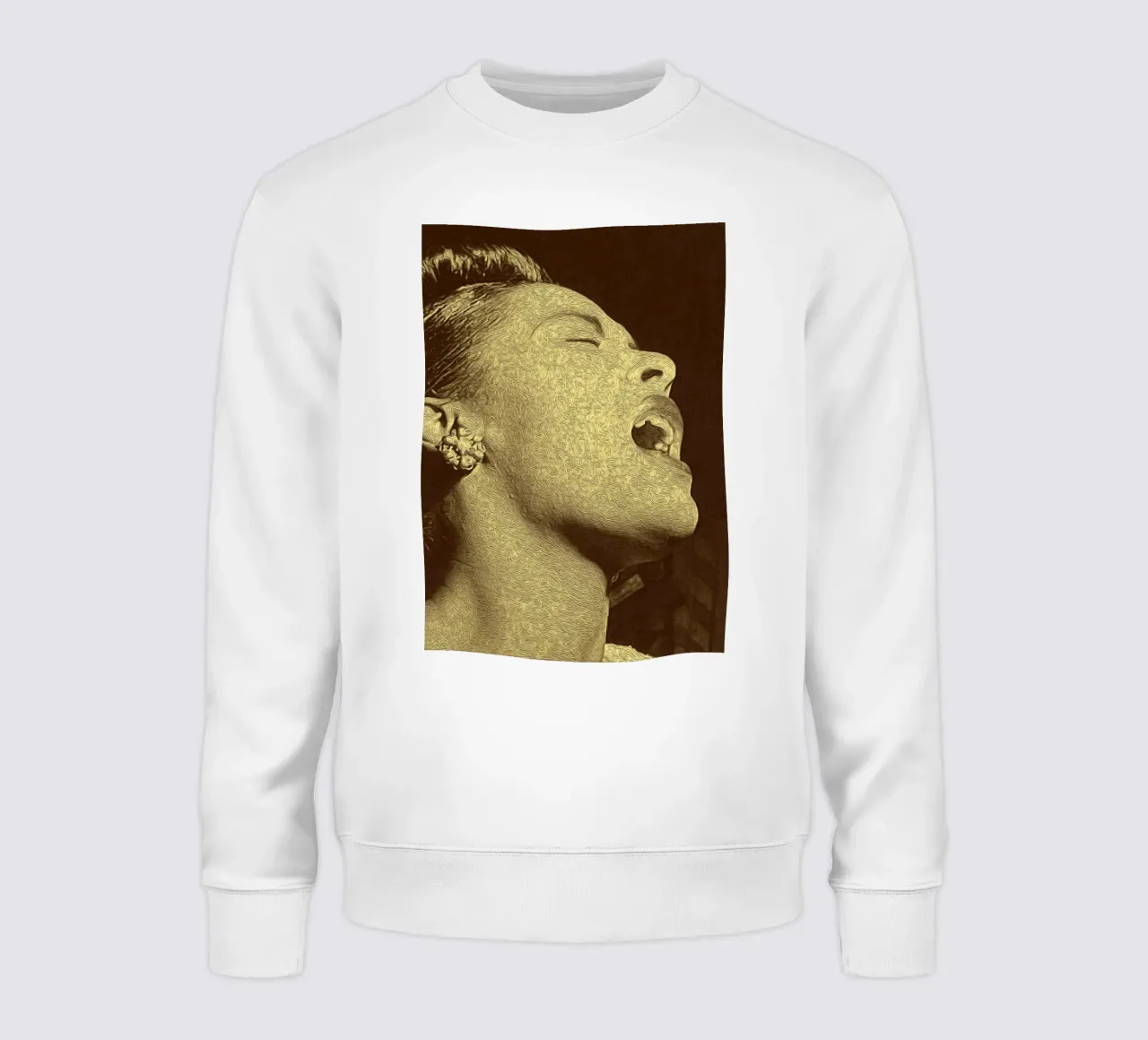 Ombre di una cantante felpa da singpentinksale