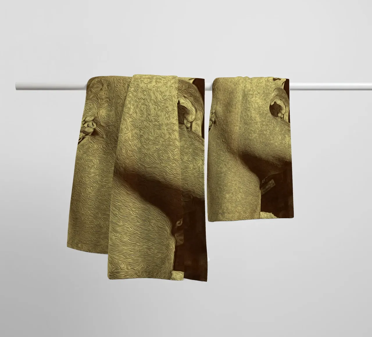 Schaduwen van een zangeres badhanddoek van singpentinksale