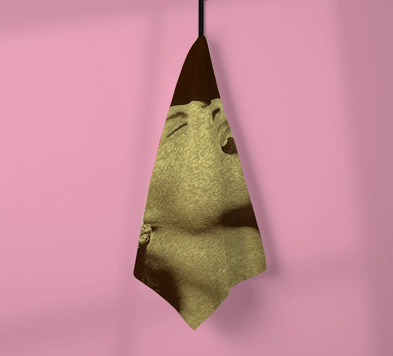 Schaduwen van een zangeres theedoek van singpentinksale
