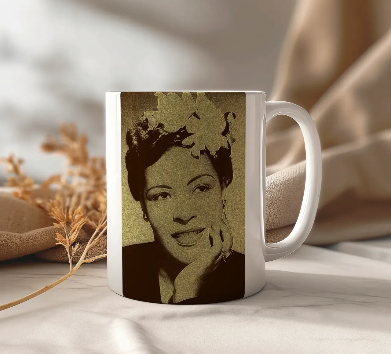 Note nella notte tazza in ceramica da singpentinksale