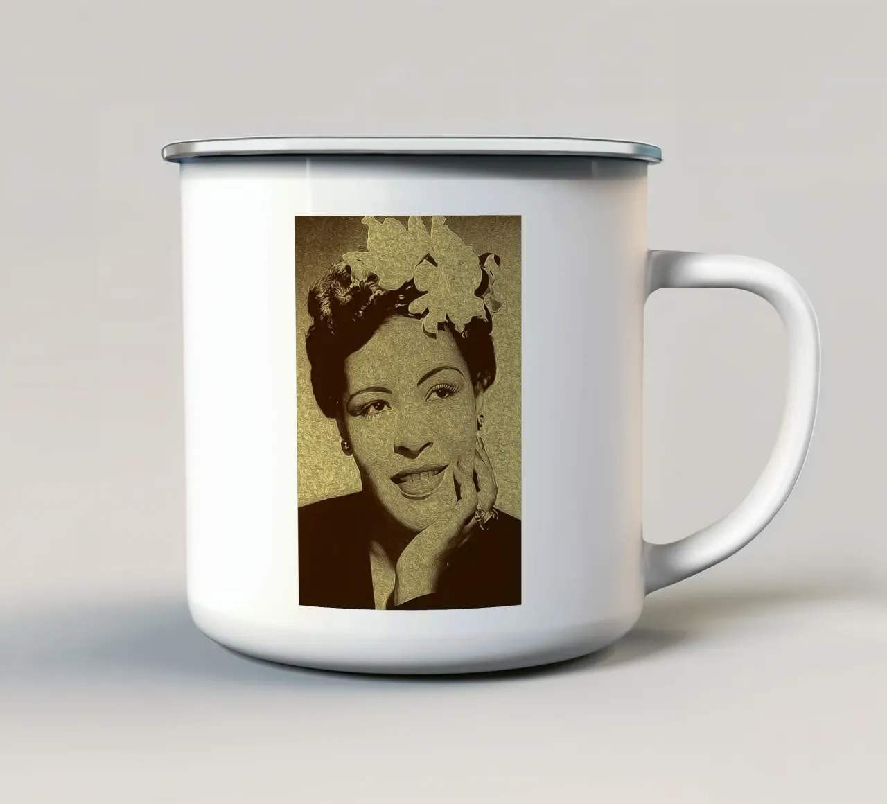 Note nella notte tazza in smalto da singpentinksale