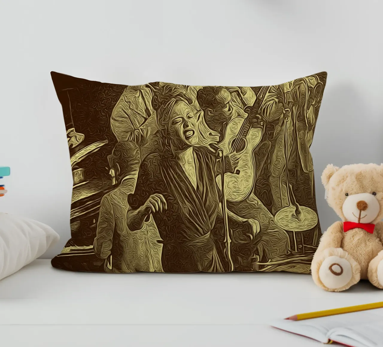 Jazz in full swing cuscino da singpentinksale
