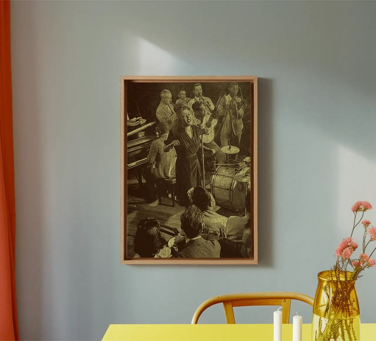 Jazz in Full Swing canvas by singpentinksale