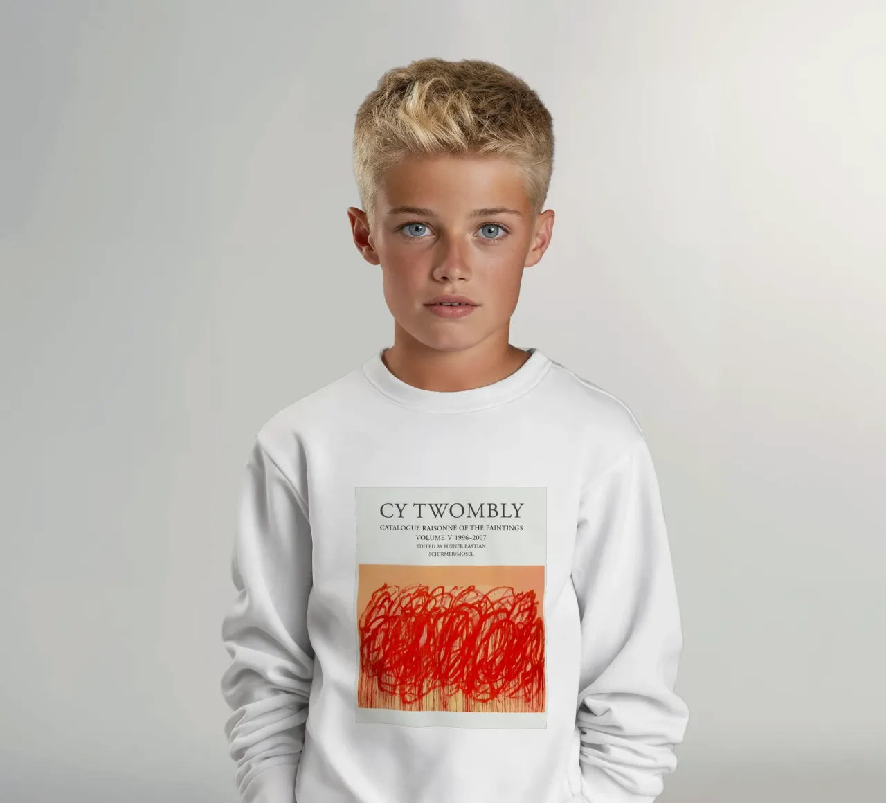Volume V - Cy Twombly felpa bambino da Albertopant