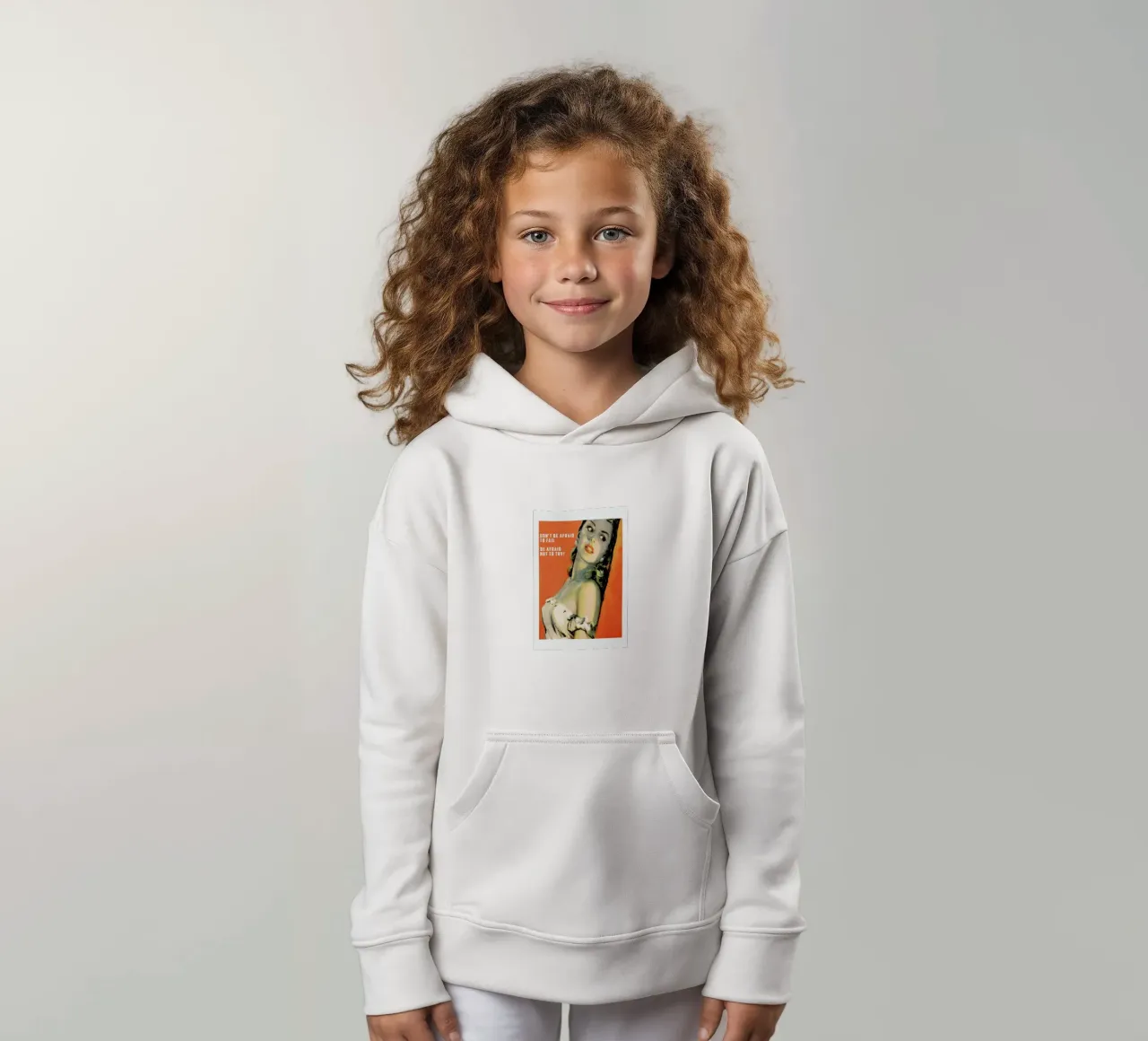 Don't Be Afraid To Fail felpa bambino con cappuccio da Gallery Print and Art Limited