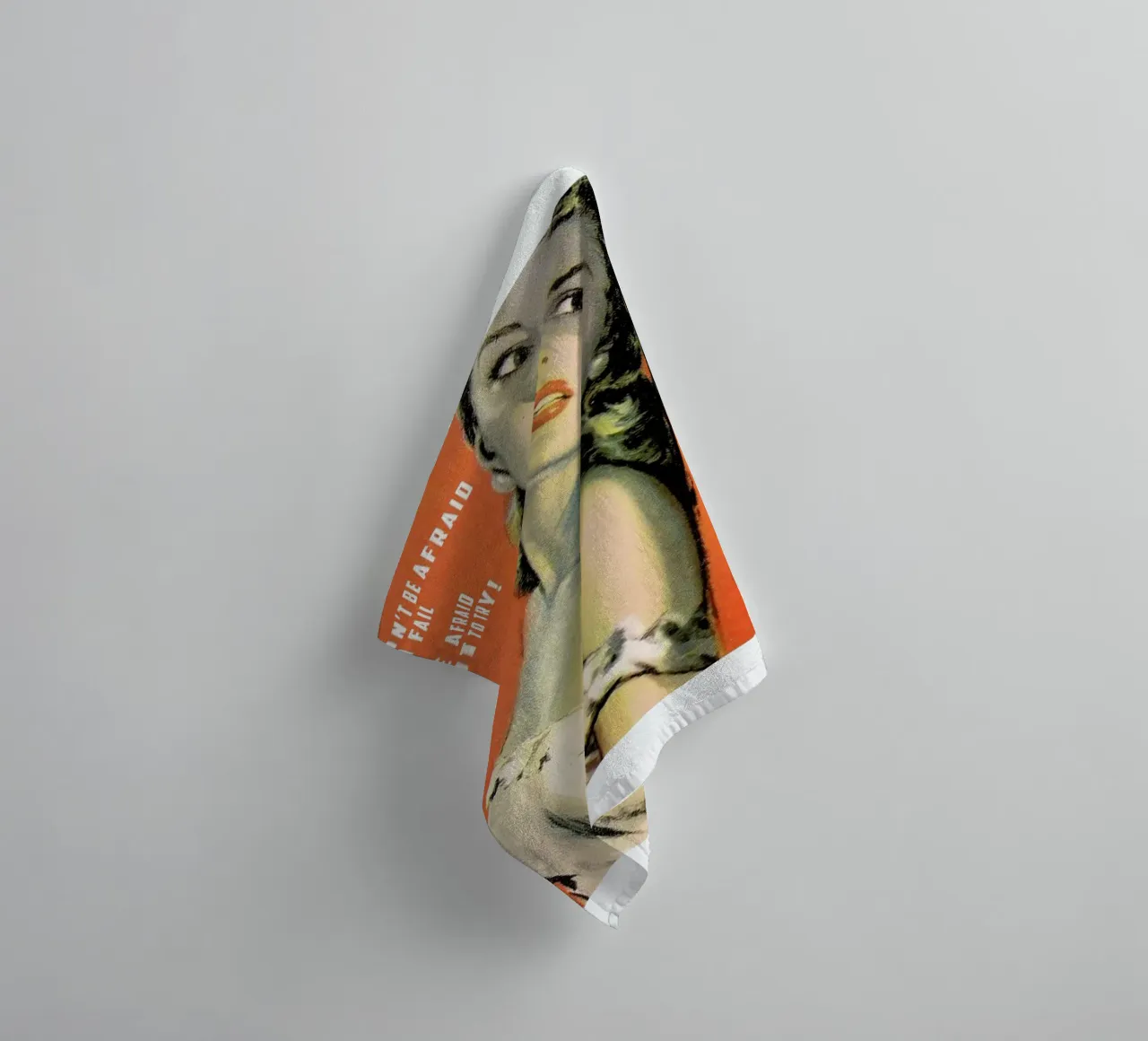 Don't Be Afraid To Fail towel by Gallery Print and Art Limited