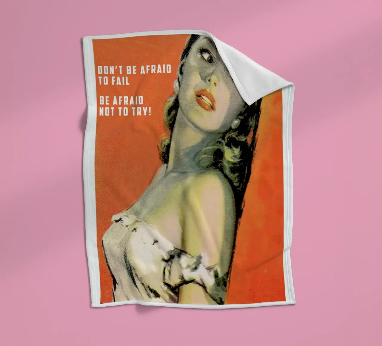 Don't Be Afraid To Fail coperta in pile da Gallery Print and Art Limited
