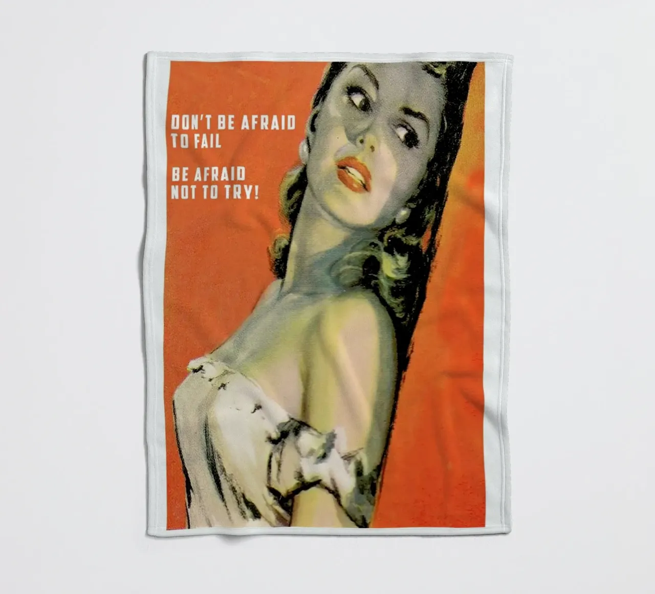 Don't Be Afraid To Fail coperta in pile da Gallery Print and Art Limited