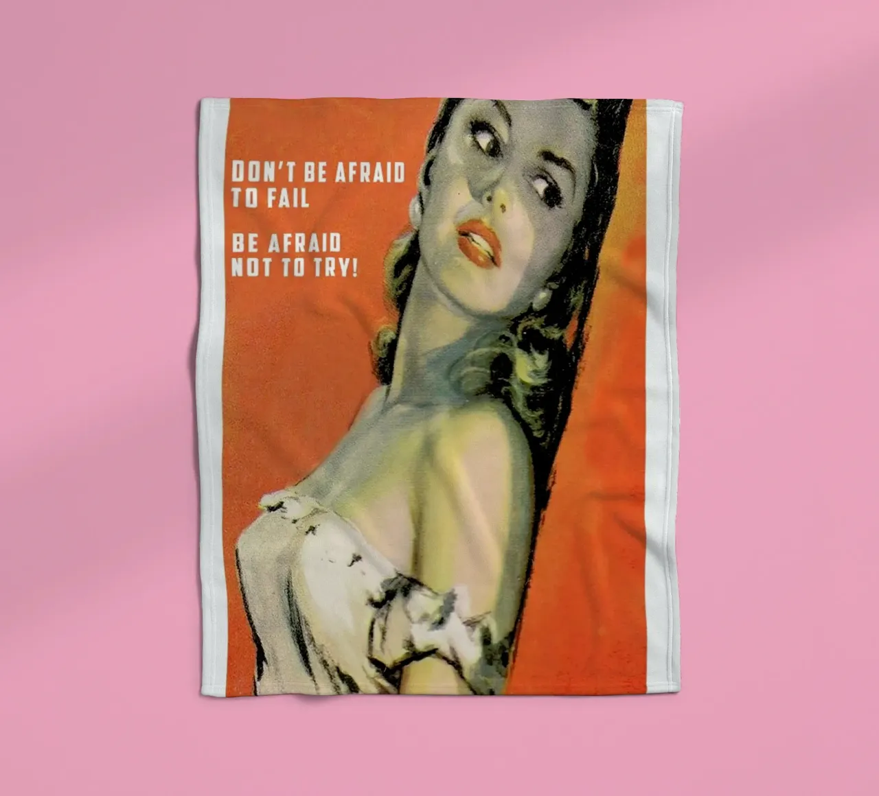 Don't Be Afraid To Fail coperta in pile da Gallery Print and Art Limited