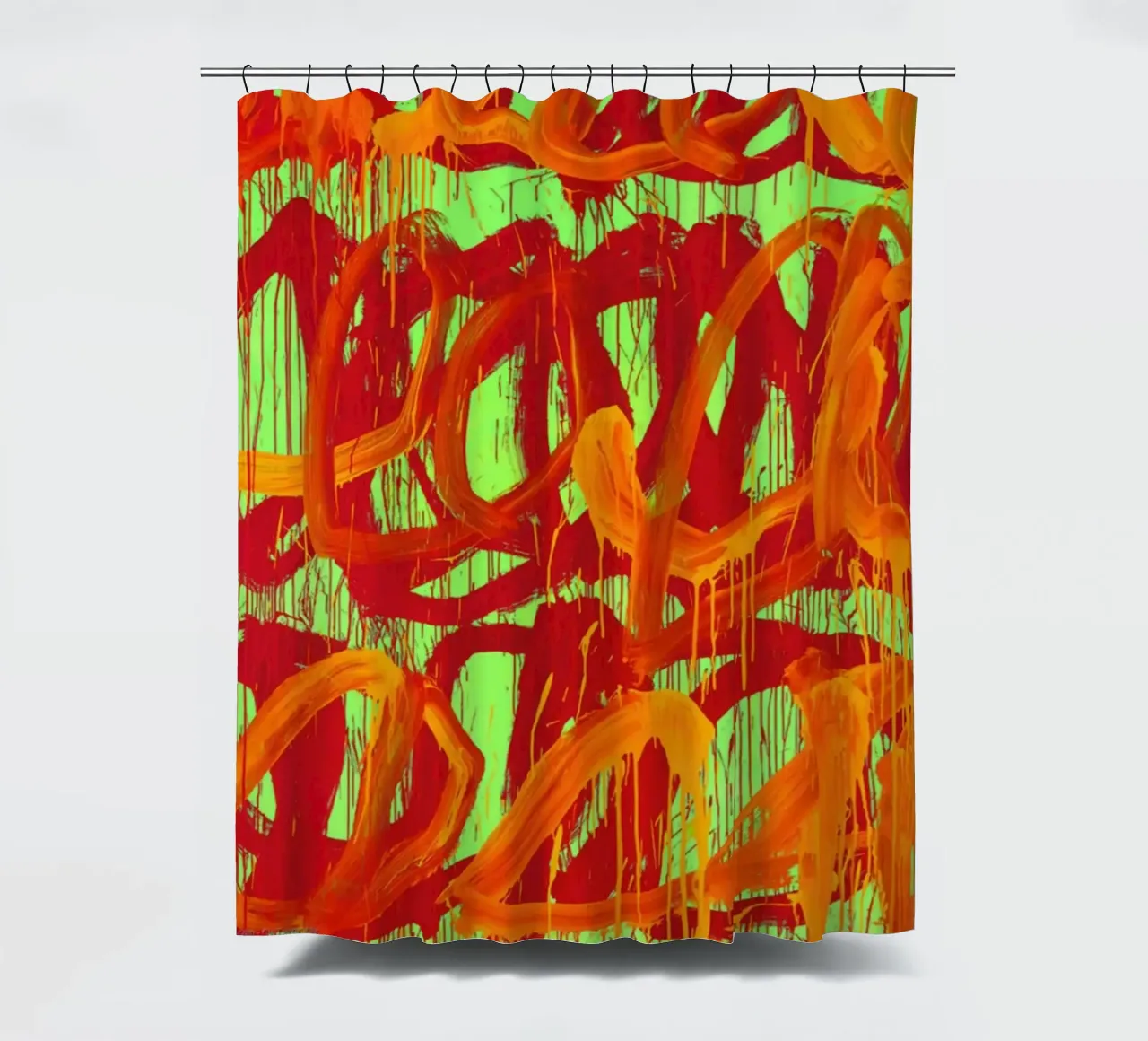 Abstrakter Expressionismus - Cy Twombly Duschvorhang von Albertopant