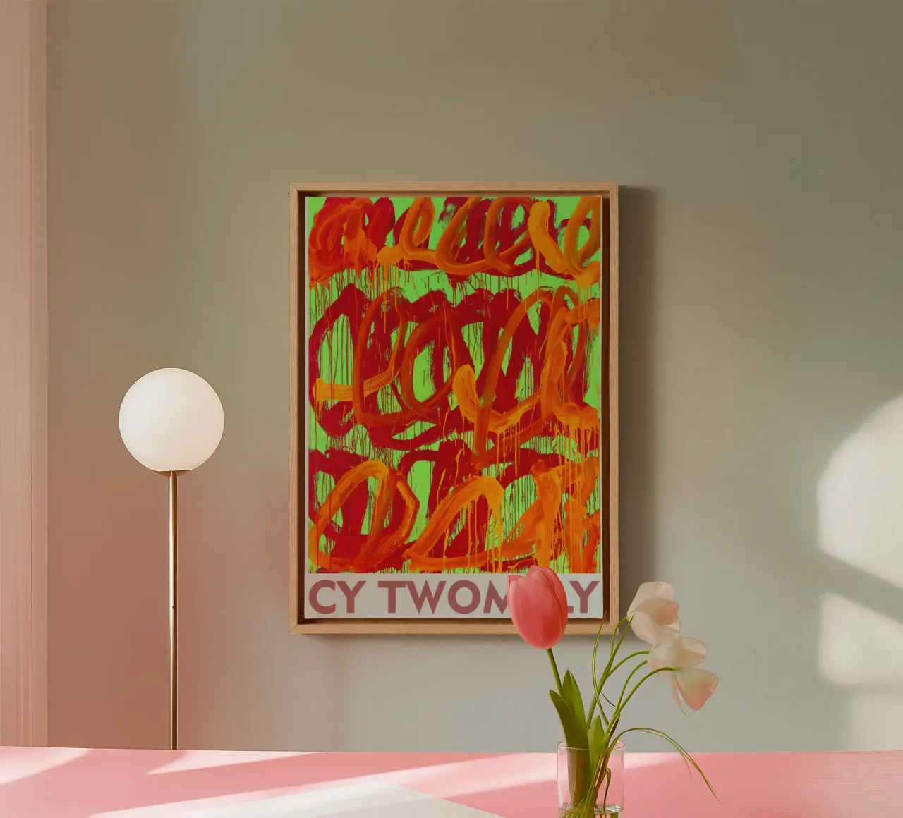 Abstract expressionisme - Cy Twombly canvas van Albertopant
