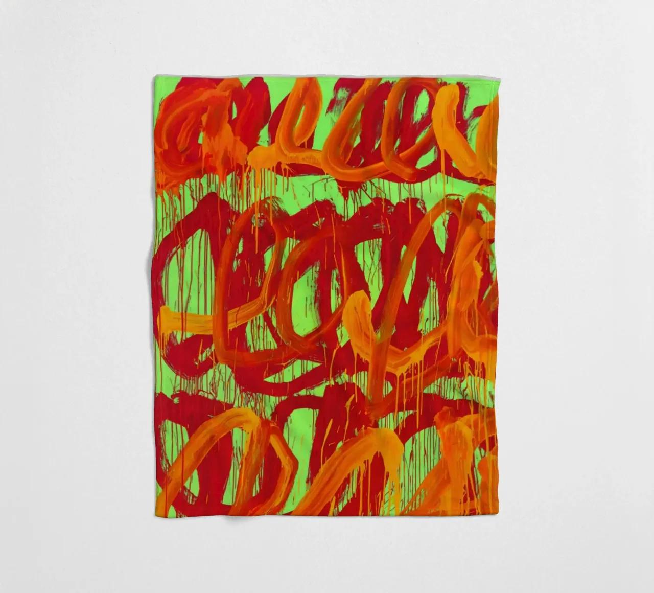 Abstract Expressionism - Cy Twombly fleece blanket by Albertopant