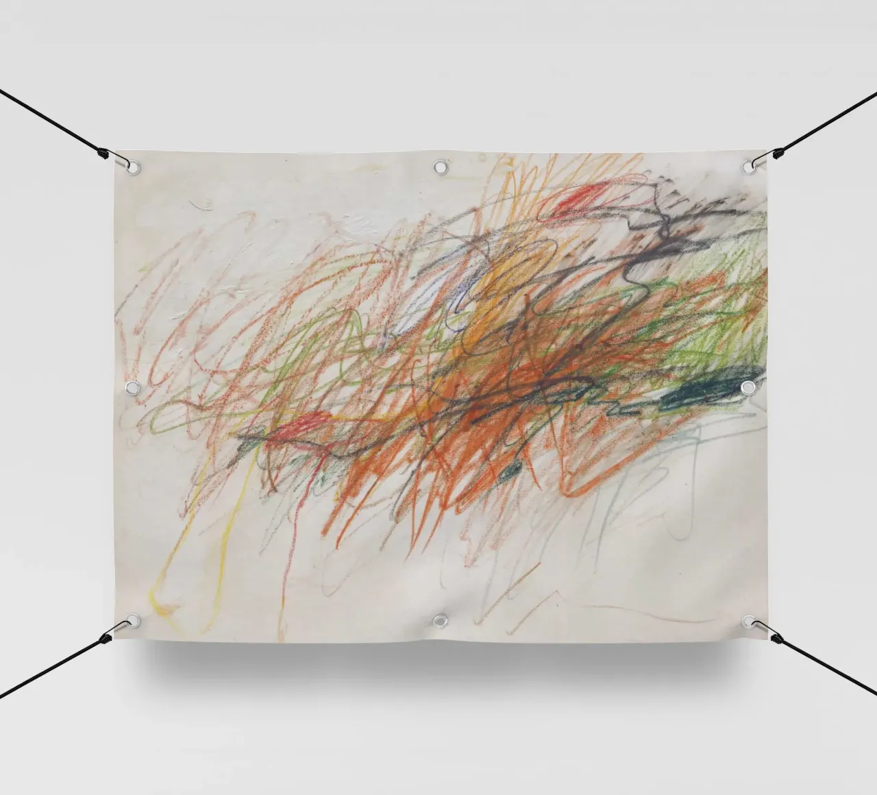 Cy Twombly - Acquerello telo in pvc da Albertopant