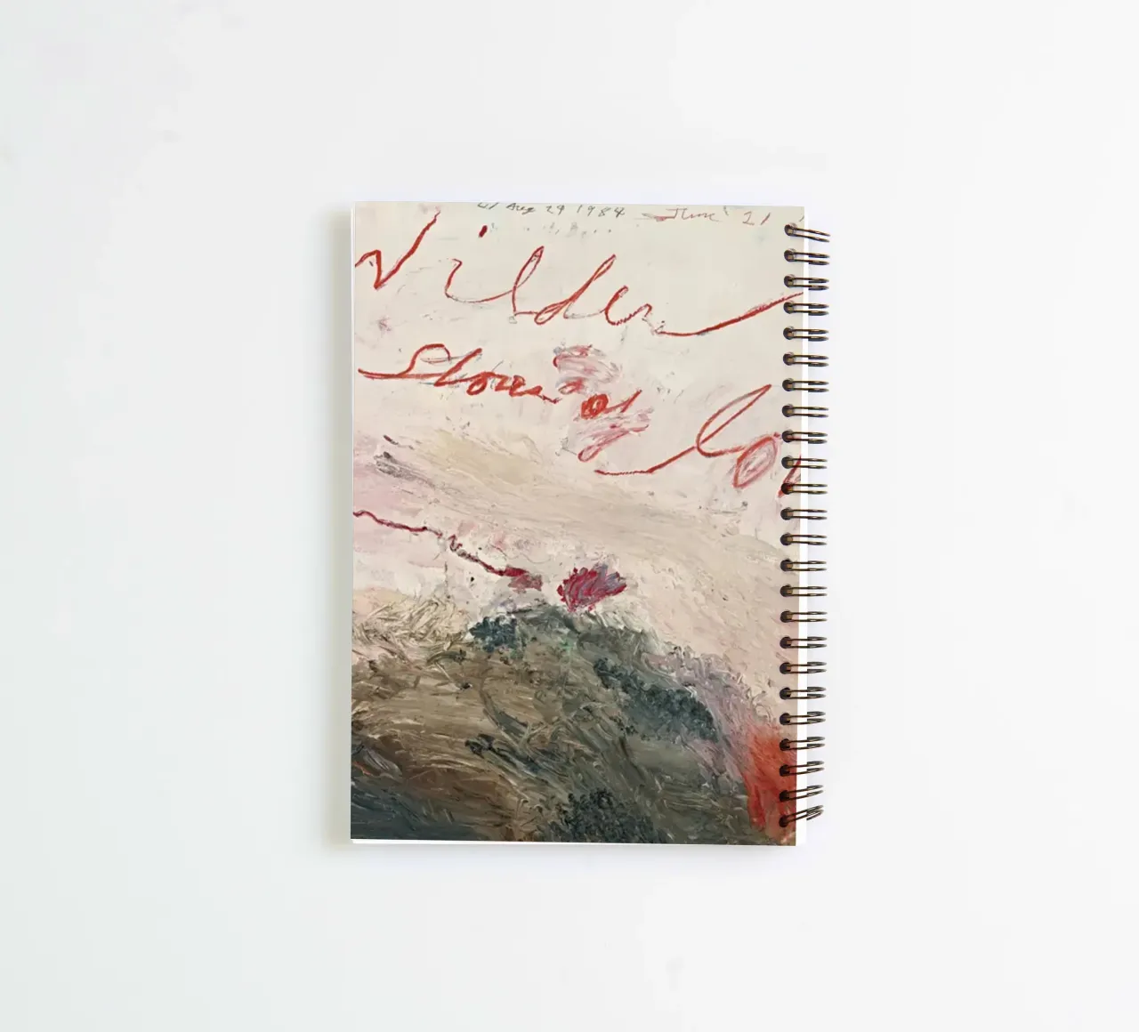 Wilder Shores of Love - Cy Twombly spiral notebook by Albertopant