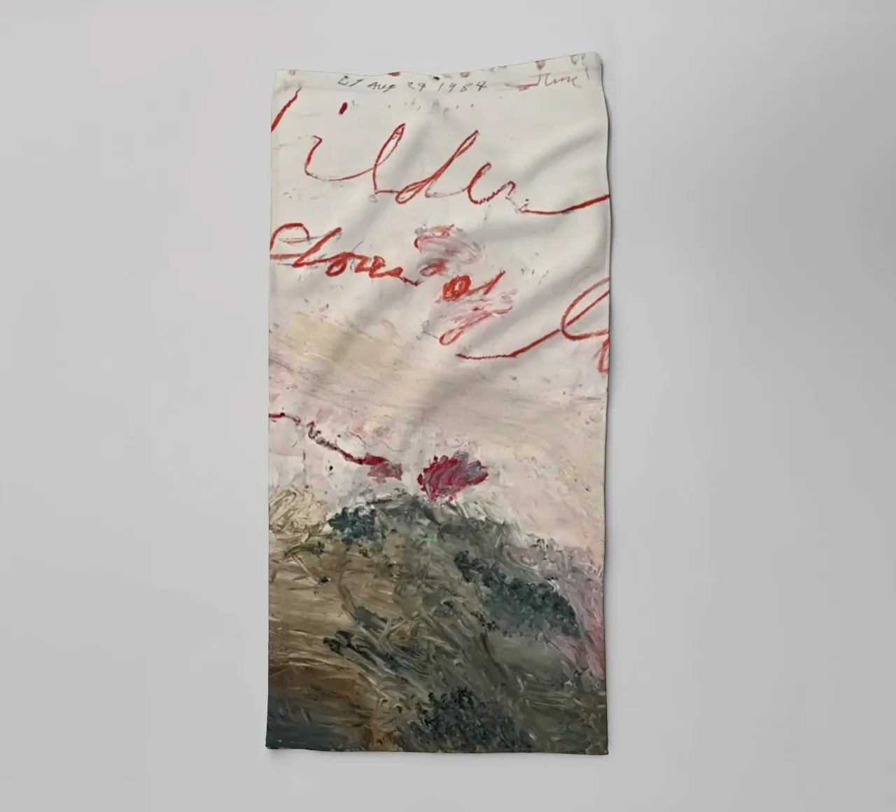 Le rive più selvagge dell'amore - Cy Twombly asciugamano da bagno da Albertopant