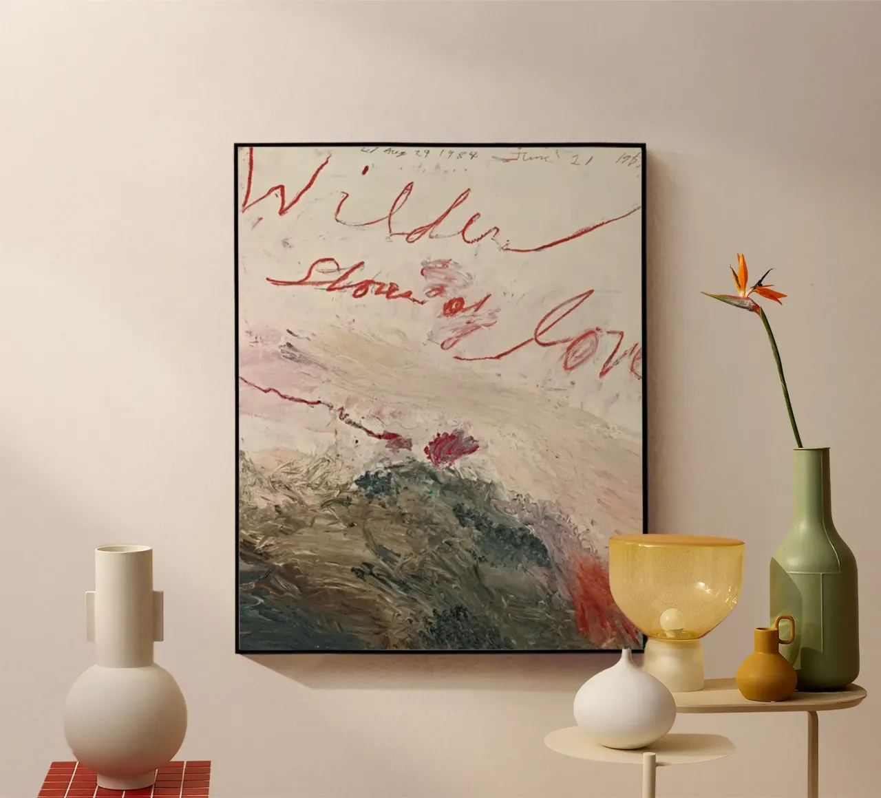 Le rive più selvagge dell'amore - Cy Twombly plexiglass da Albertopant