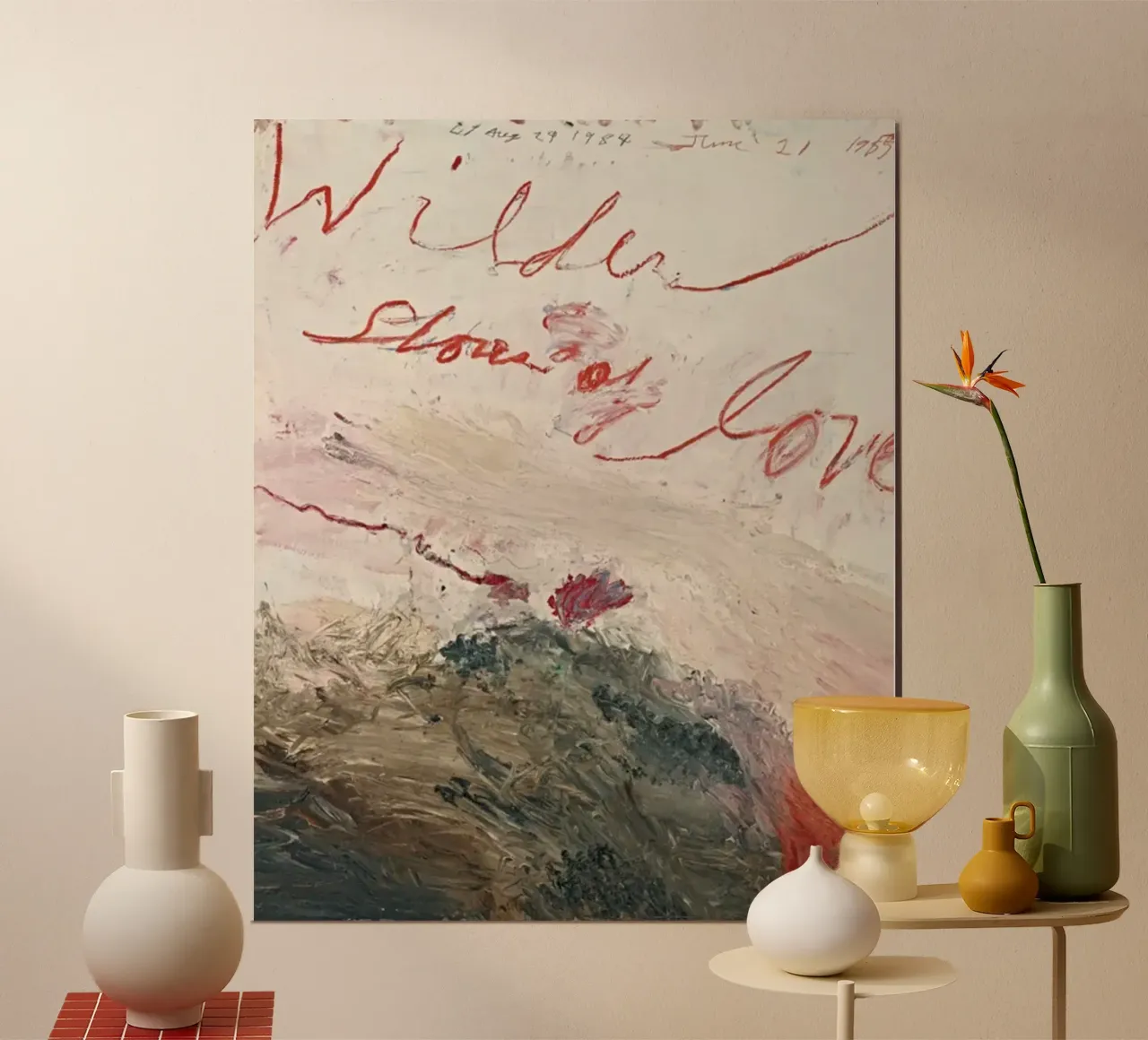 Le rive più selvagge dell'amore - Cy Twombly carta hahnemühle da Albertopant