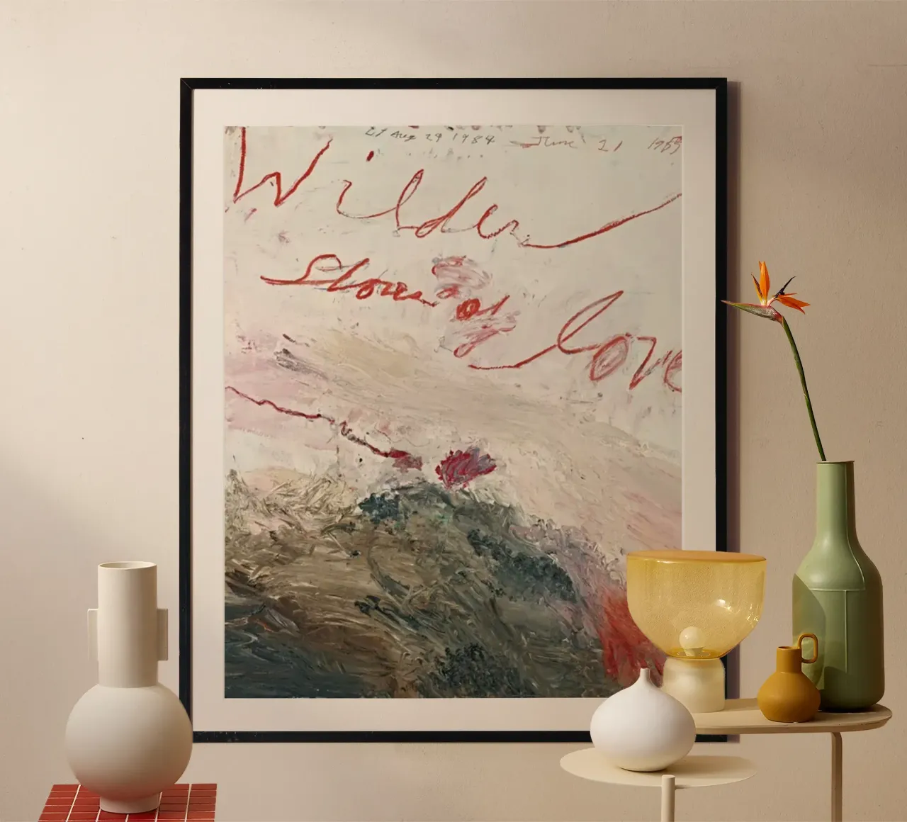Le rive più selvagge dell'amore - Cy Twombly carta hahnemühle da Albertopant