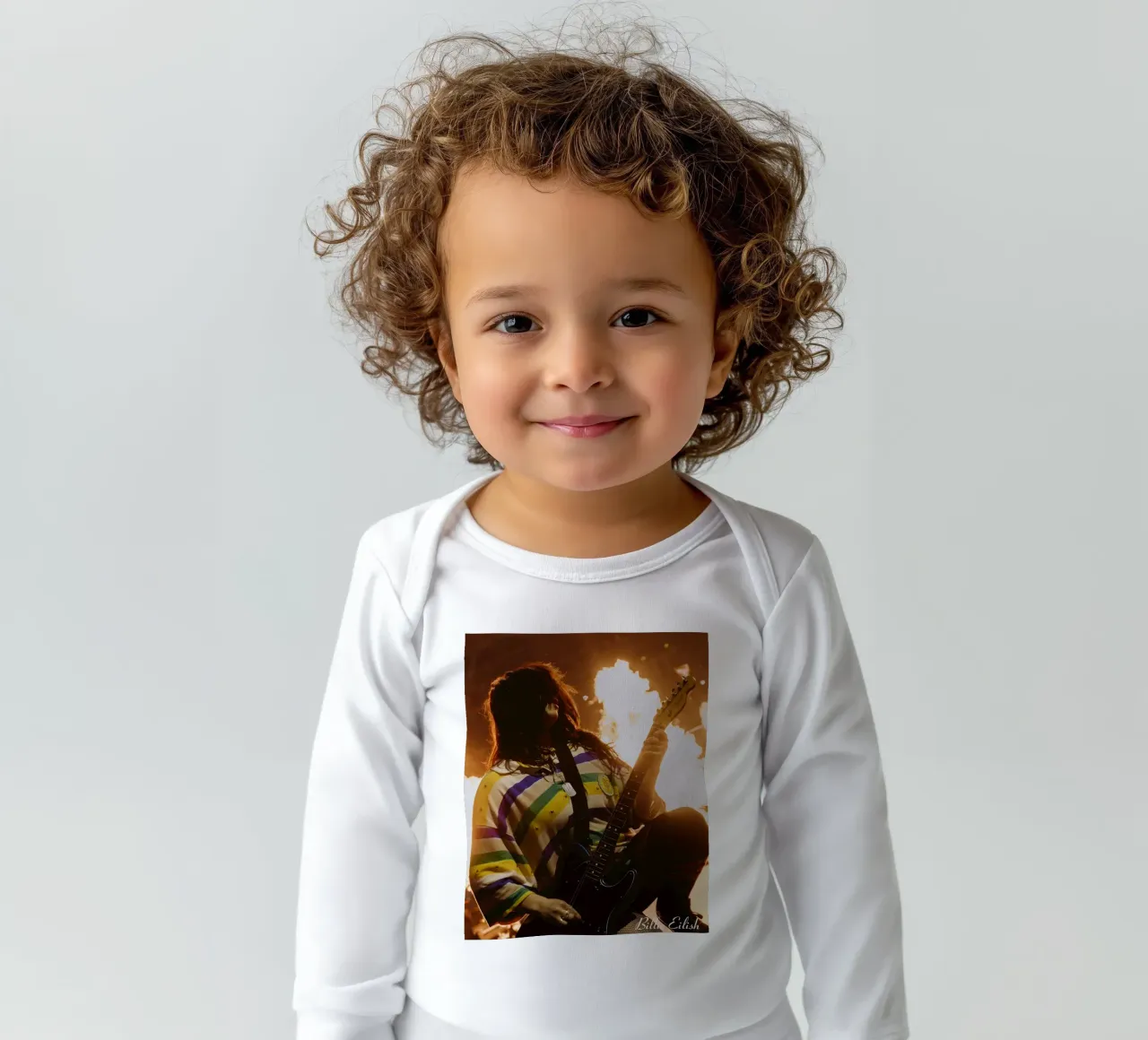 Billie Eilish song long-sleeve baby romper by AudioLibrary